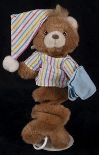 Carters Prestige Night Time Teddy Bear Musical Crib Pull Toy Plush Lovey